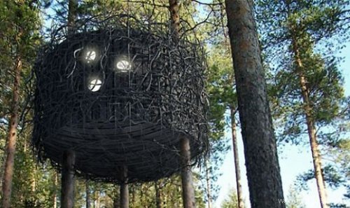 Отель на деревьях (Treehotel , Швеция)
