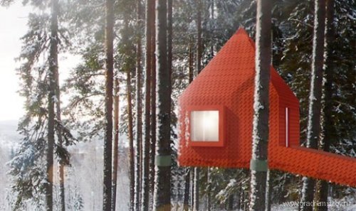 Отель на деревьях (Treehotel , Швеция)