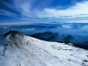 Заснеженные вершины вулкана Villarrica, Чили
